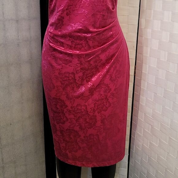 BRAND NEW CONNECTED APPAREL ROUND-NECK SLEEVELESS FLORAL LACE SHEATH DRE… - Picture 6 of 13